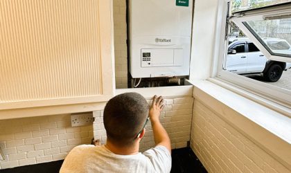 Annual boiler service carried out by TLPC gas safe registered engineer.