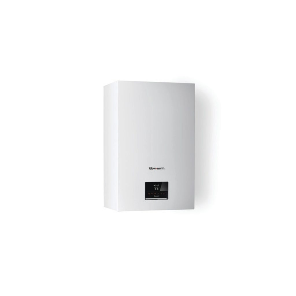 Glow Worm Compact Combi Boiler on a white background.
